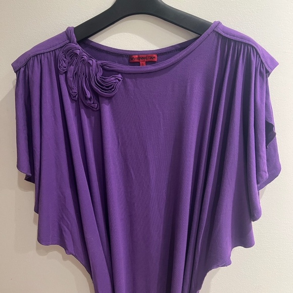 Vivienne Tam Purple Top - Picture 1 of 8